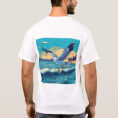 優雅な旅が続くスカイバインドのカモメ» Tシャツ (裏面)
