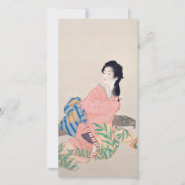 優雅な日本女性、アジア美術の象徴 娘深雪 (Miyuki) カード