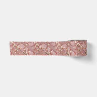 優雅な日本梅の花着物リボン サテンリボン