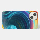 優雅な明るい虹の滝 iPhoneケース (裏面横)