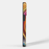 優雅な明るい虹の滝 iPhoneケース (右側面)