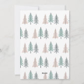 優雅な最も素晴らしい時間のクリスマスツリー シーズンカード (裏面)