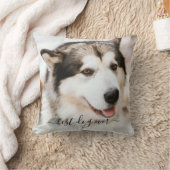 優雅な最強愛犬のフォト&名言 ペット追悼ギフト クッション (ブランケット)