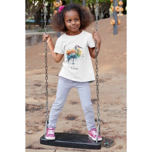 優雅な杖：水彩画カスタム像 Tシャツ