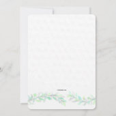 優雅な枝の宗教的招待状 招待状 (裏面)