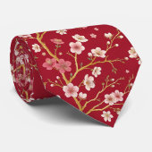優雅な桜の金の枝 ネクタイ (ロール)