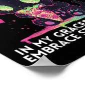 優雅な歩幅で私はストイックなエレガンス猫を受け入れる ポスター (角)