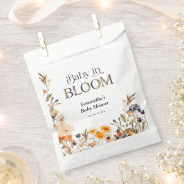 優雅な水彩の秋の野の花と咲く赤ちゃん Baby in Bloom フェイバーバッグ