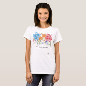 優雅な水彩の野の花 自分のペースで育てよう Tシャツ (正面フル)