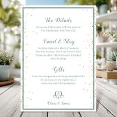 優雅な水彩花束とリボンの結婚式 招待状