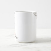 優雅な水彩花束と植物画 コーヒーマグカップ (中央)