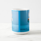 優雅な浮かぶキャンドル コーヒーマグカップ (中央)