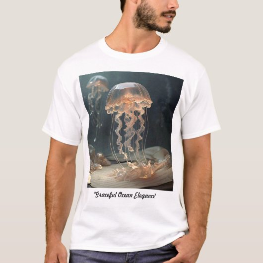 「優雅な海優雅さ」 Tシャツ (正面)