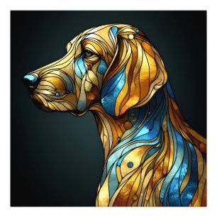 優雅な犬のエレガンス – AI フォトプリント