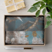 優雅な白い白鳥の花の枝の切り離し 薄葉紙 (ギフト)