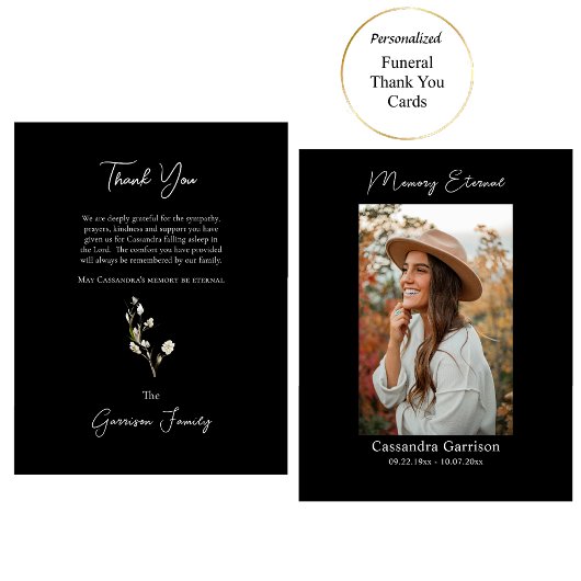 優雅な白い花写真正統記念館 サンキューカード