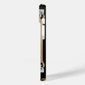優雅な白バラと装飾的なゴールドフレーム Case-Mate iPhoneケース (裏面 / 左)