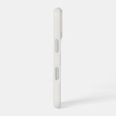 優雅な白鳥のミニマリスト アイボリー iPhone カー 16ケース (右側面)