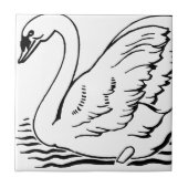 優雅な白鳥 タイル (正面)