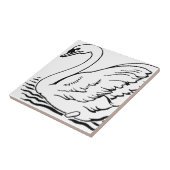 優雅な白鳥 タイル (側面)