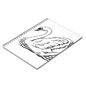 優雅な白鳥 ノートブック (左側)