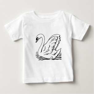 優雅な白鳥 ベビーTシャツ