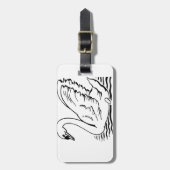 優雅な白鳥 ラゲッジタグ (正面縦)