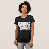 優雅な白鳥 Tシャツ (正面フル)