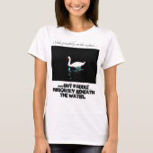 優雅な白鳥 Tシャツ (正面)