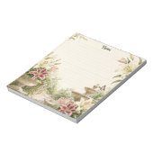 優雅な百合の噴水庭園 ノートパッド (回転)