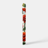 優雅な百日草の花 iPhone 15ケース (左側面)