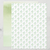 優雅な紅葉スクラップブック紙シート (正面/裏面)