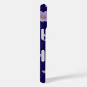 優雅な紫とベージュの花柄 Case-Mate iPhoneケース (裏面 / 右)