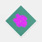 優雅な紫と緑 スタンダードランチョンナプキン (角)