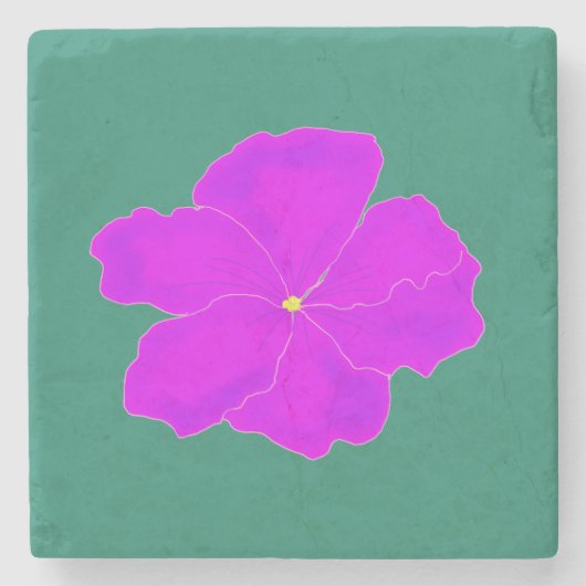 優雅な紫 ストーンコースター (正面)