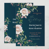 優雅な結婚式の招待状をあなたに 招待状 (正面/裏面)