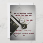 「優雅な結婚式の招待状」 招待状 (正面)