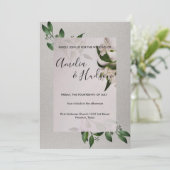 優雅な結婚式の招待状 招待状 (スタンド正面)