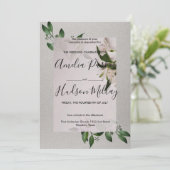 優雅な結婚式の招待状 招待状 (スタンド正面)