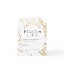 優雅な結婚式の招待状 