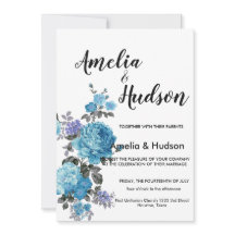 優雅な結婚式の招待状