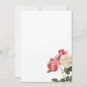 優雅な結婚式の招待状 招待状 (裏面)