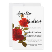 優雅な結婚式の招待状