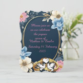 優雅な結婚式の招待状 招待状 (スタンド正面)