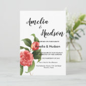 優雅な結婚式の招待状 招待状 (スタンド正面)