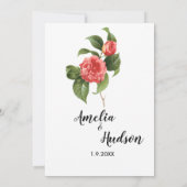 優雅な結婚式の招待状 招待状 (裏面)