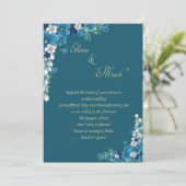 優雅な結婚式の招待状 招待状 (スタンド正面)