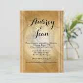 優雅な結婚式の招待状 招待状 (スタンド正面)