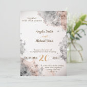 優雅な結婚式の招待状 招待状 (スタンド正面)