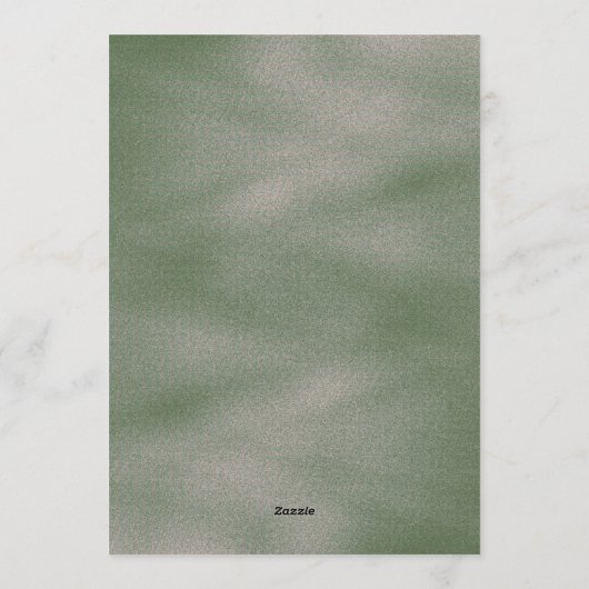 優雅な結婚式の招待状 花の装飾が施されたもの 招待状 (裏面)